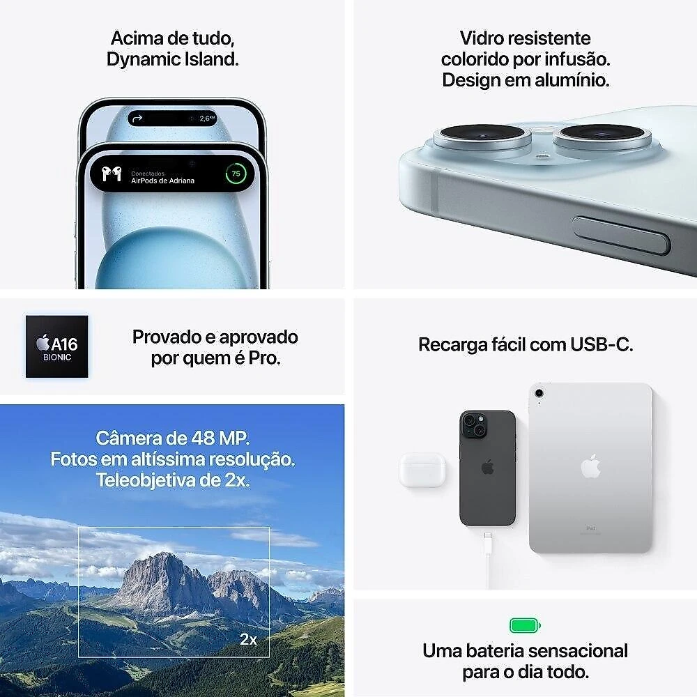 Apple iPhone 15 de 512GB - Preto