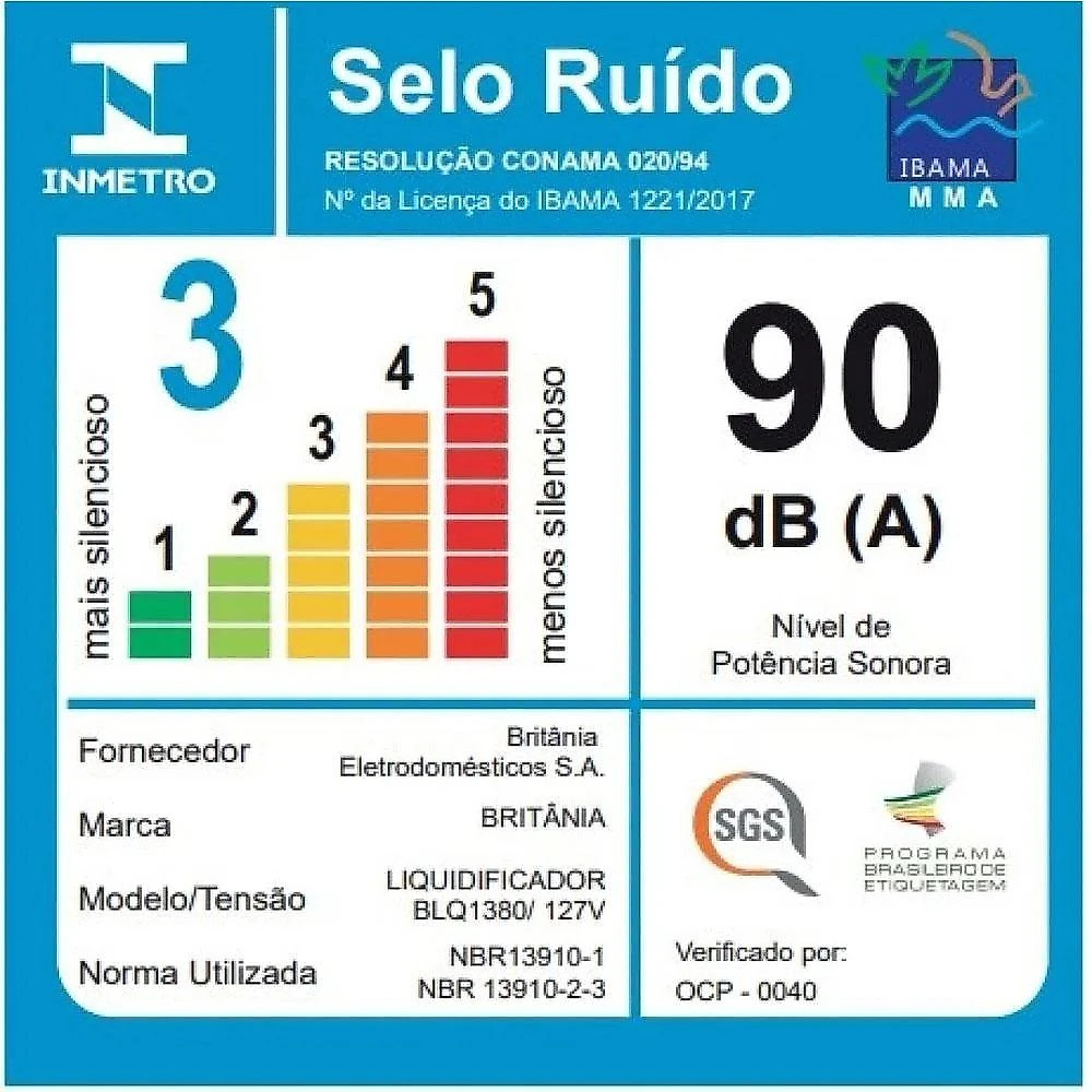 Liquidificador Britânia BLQ1380 Pro Maxx 6, 3 Litros, Preto - 220 Volts