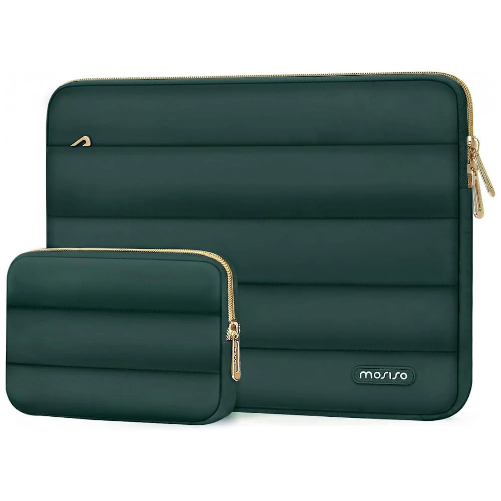 MOSISO Estojo Puffy para Laptop 13-13,3" Compatível com MacBook Air/Pro 13-14, HP, Dell, ASUS, Lenovo, Bolsa Horizontal com Estojo Pequeno