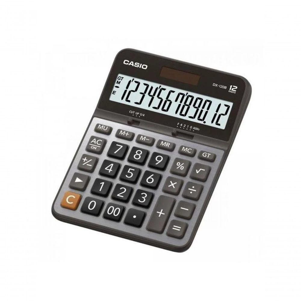 Calculadora Mesa Casio Dx-120b 12 Dígitos Prata