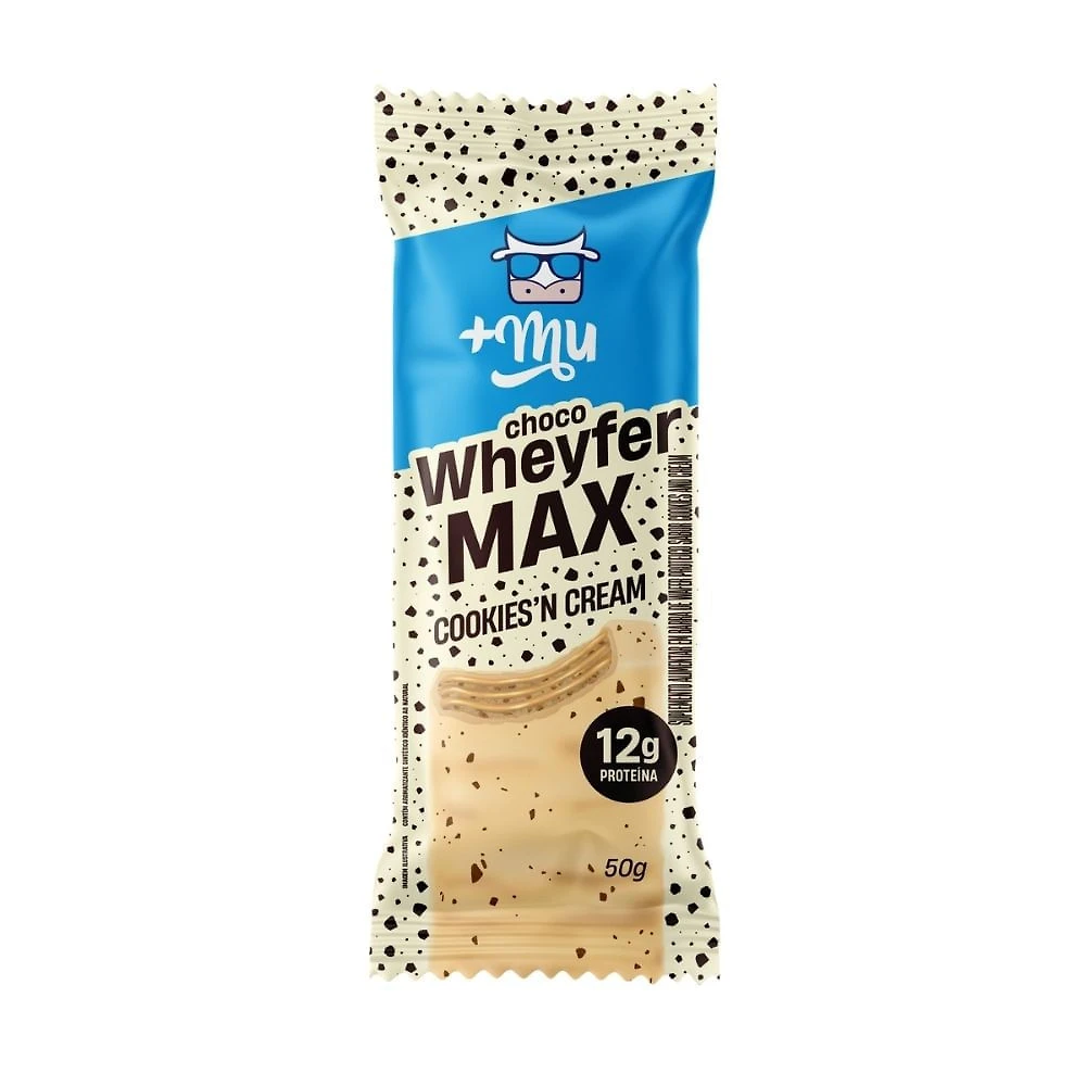 Choco Wheyfer Max +Mu 12g de Proteína Sabor Cookies'n Cream 50g