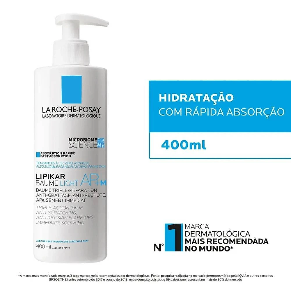 Miniatura Hidratante Corporal La Roche-posay Lipikar Baume Light Ap+m 400ml