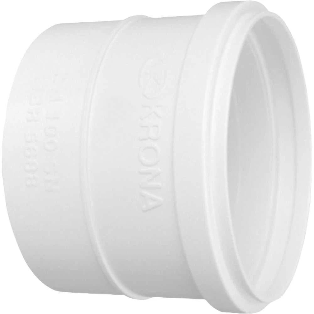 Luva de Esgoto 647 para Ventilação Conexões Firmes Branco Krona DN100