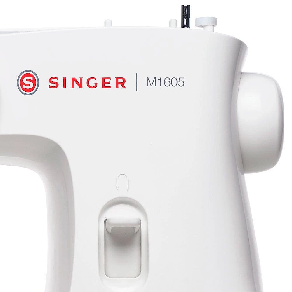 Máquina de Costura Mecânica Portátil Singer Iluminação LED - M1605 Branco - 110V