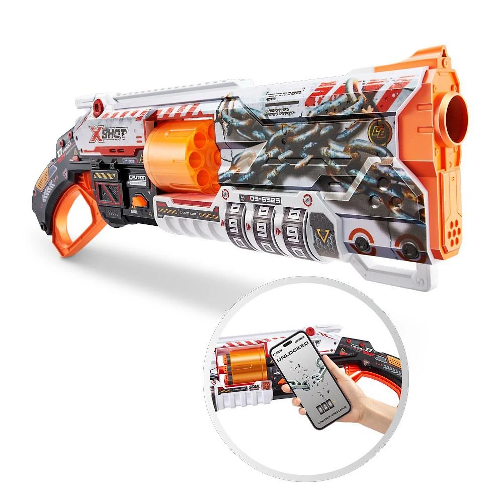 Lançador de dardos x-shot - skins - lockable blaster