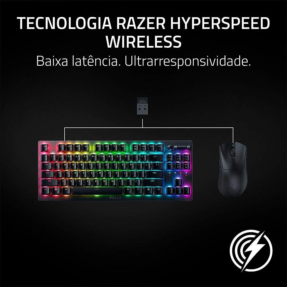 Mouse Gamer Sem Fio Razer DeathAdder V3 HyperSpeed, 30000 DPI, Preto - RZ01-05140100-R3U1