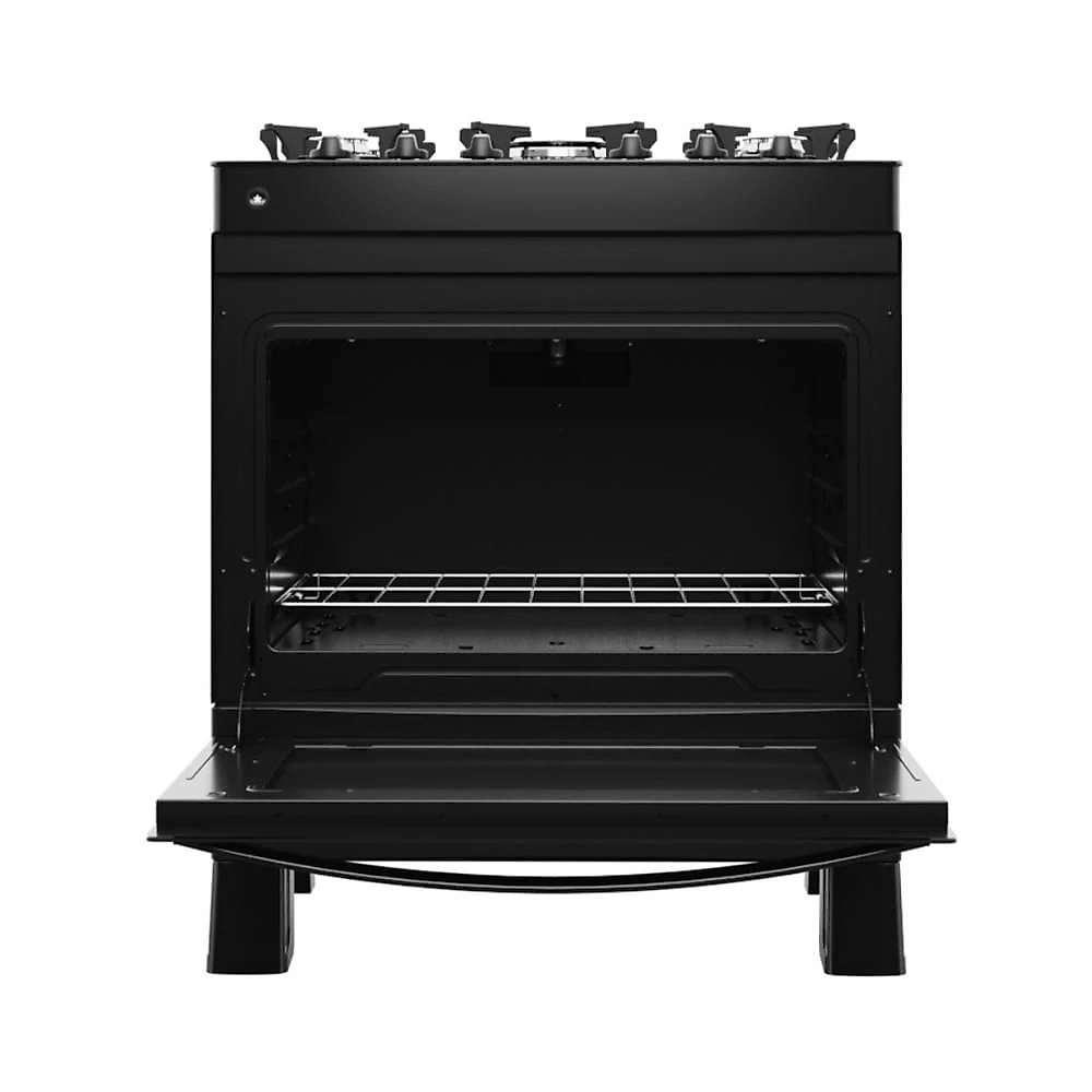 Fogão 5 Bocas A Gás Premium Glass Realce CR230 Preto Bivolt