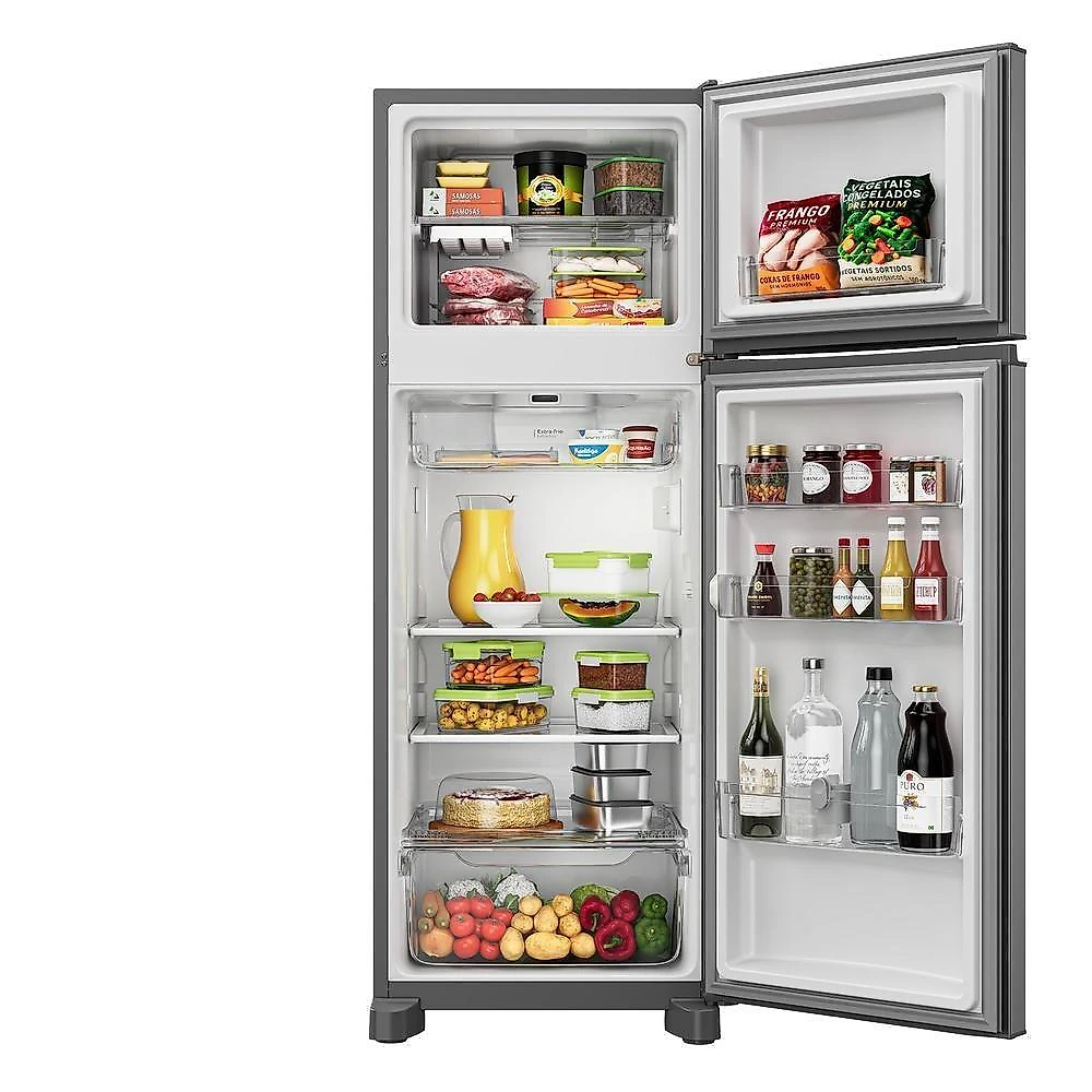 Geladeira Consul Duplex Frost Free 333L Inox CRM40MK Convencional 220V