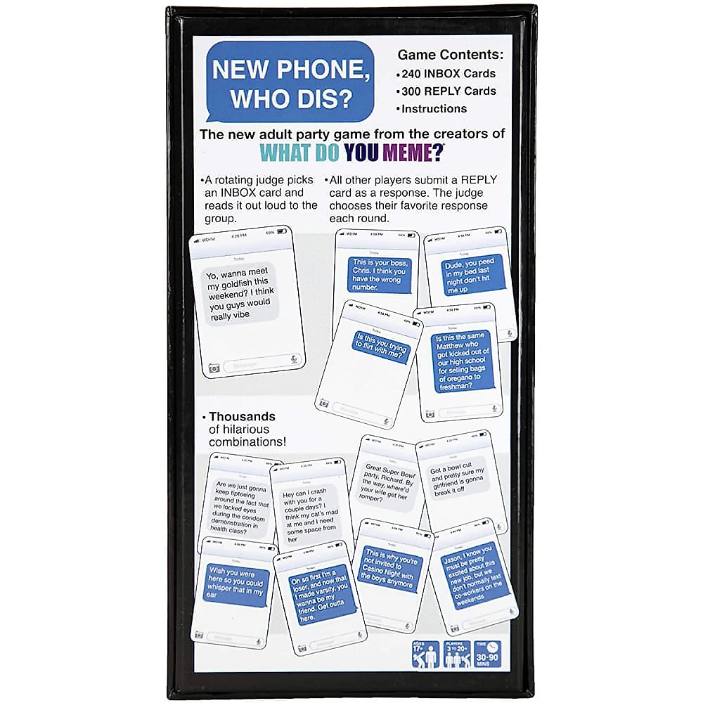 New Phone Who Dis Jogo de Mensagens de Texto OffLine em Inglês para Maiores de 17 Anos