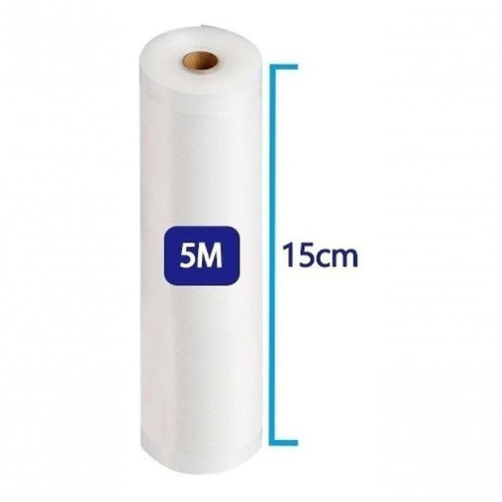 2 Bobinas Rolo De Saco Embalagem Seladora A Vácuo 15 Cm X 5M