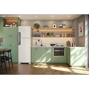 Geladeira Consul Duplex CRM44AB Frost Free 386L com Altura Flex, Função Turbo, Iluminação em LED e Freezer Espaçoso - Branca 110V