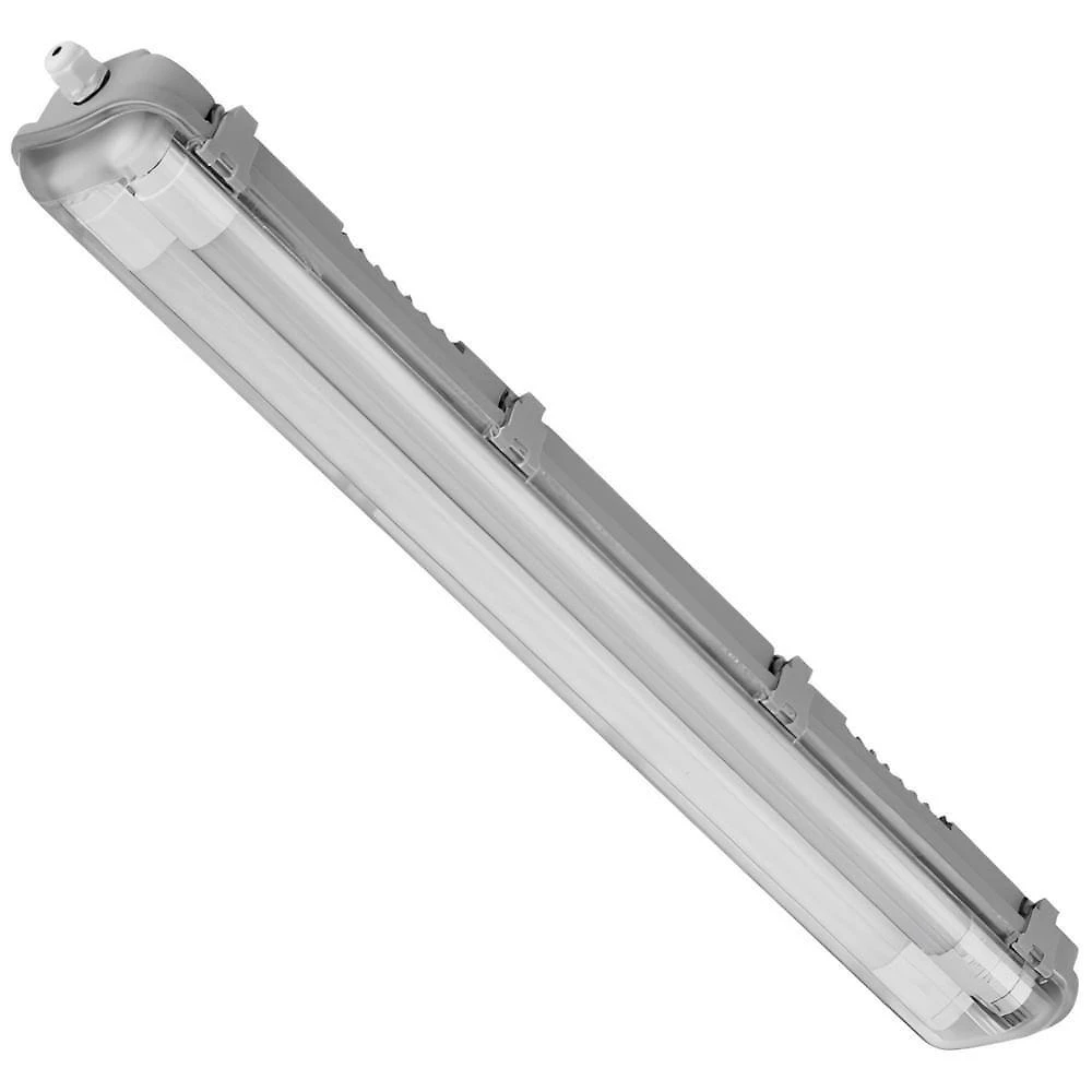 Luminária Hermética LED Ourofort IP65 2x9W T5 e T8 Bivolt Ourolux