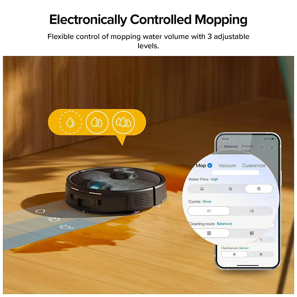 Aspirador e Esfregão Roborock Q7 M5: Limpeza sem Esforço por 49 Dias, Sucção de 10000Pa, Antiemaranhado, Navegação LiDAR, Controle pelo App
