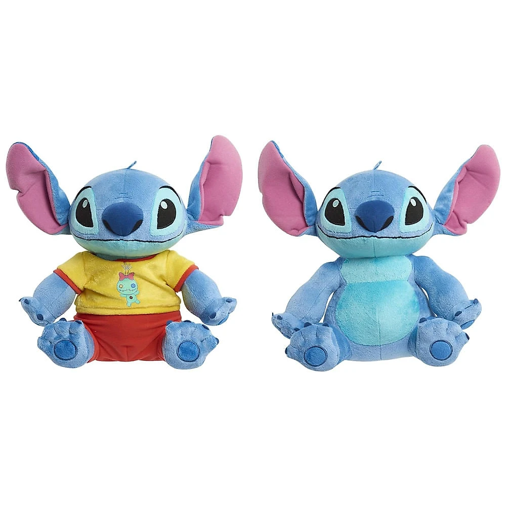 Pelúcia Stitch 27 cm de Altura com Tecidos Plush Super Macios para Crianças Acima de 2 Anos, Disney, Azul