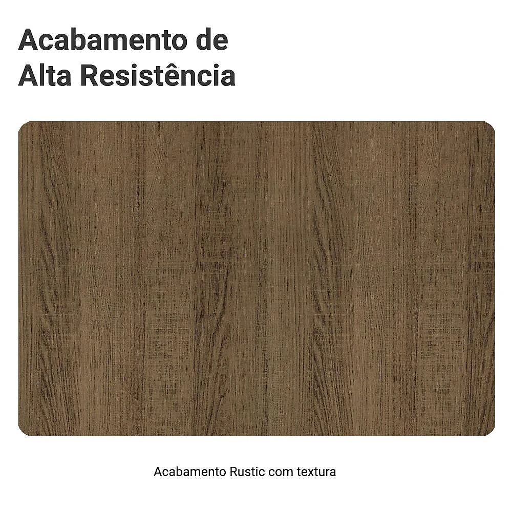 Porta-geladeira 73 cm 1 porta basculante rustic stella madesa