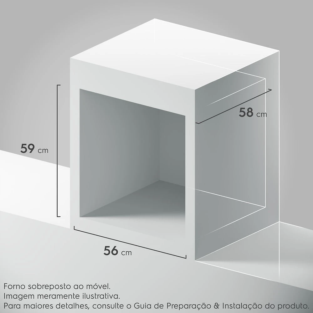 Miniatura Forno Elétrico de Embutir Electrolux Experience com 80 Litros de Capacidade, Grill e Painel Touch Preto - OE8EA