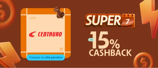 CENTAURO COM ATÉ 15% DE CASHBACK