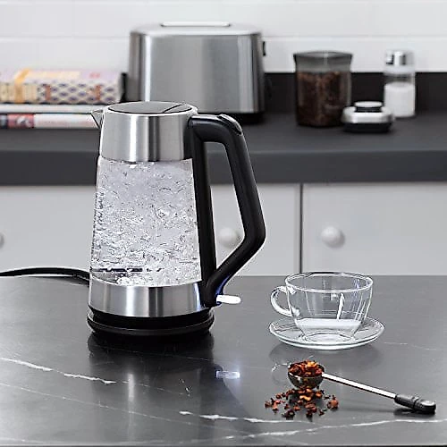 OXO BREW Chaleira Elétrica Vidro 175 Litros Prata e Transparente 110V