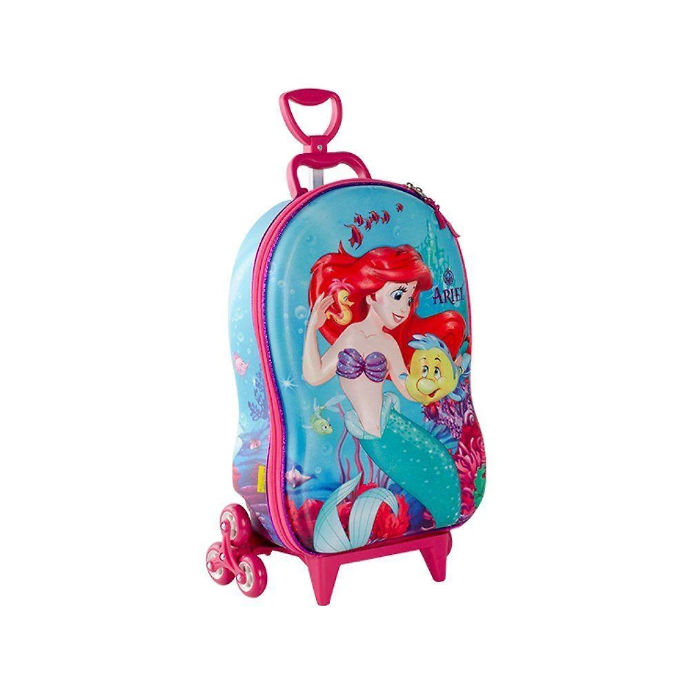 Mala Infantil Pequena Sereia 3d Com Rodinhas - Verde