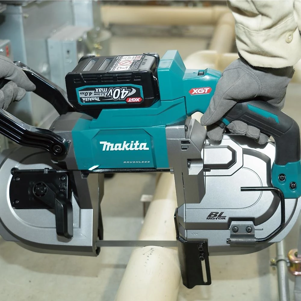 Serra de fita 127 mm motor bl sem bateria sem carregador pb002gz makita