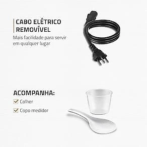 Panela Elétrica de Pressão Mondial Digital Master Cooker PE-40 3L - Preta/Inox 110V