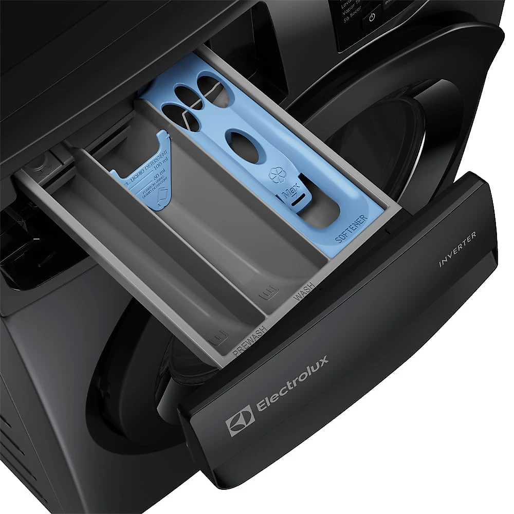 Lava & Seca 12Kg Electrolux Inverter Cinza Ônix com 8 Programas de Lavagem - LSC12 110