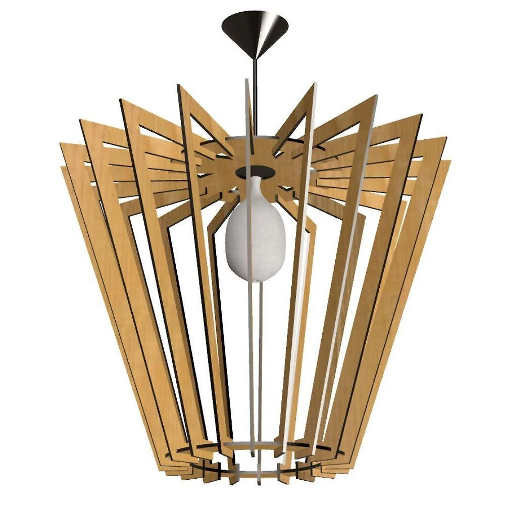 Luminária de Teto Pendente Fantasy em MDF Cru Bivolt 100W para Ambientes Internos Lenobre