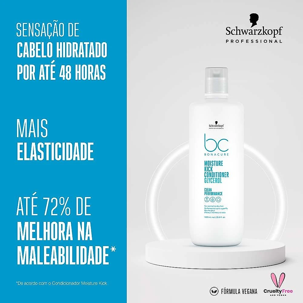 Schwarzkopf bc clean performance moisture kick - condicionador 1l