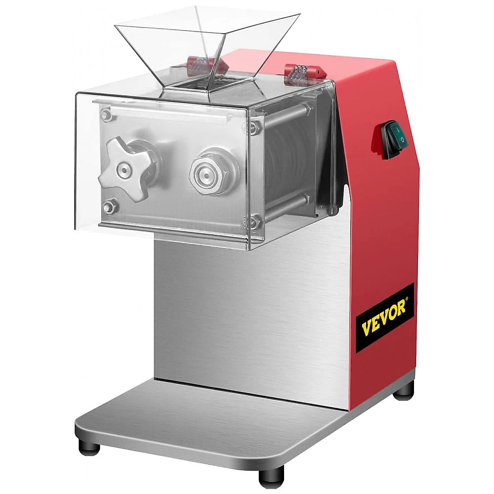 Cortador de Carne Elétrico VEVOR SJY-DQ90 250kg/h 850W Inox Cubos Tiras Fatias 110V