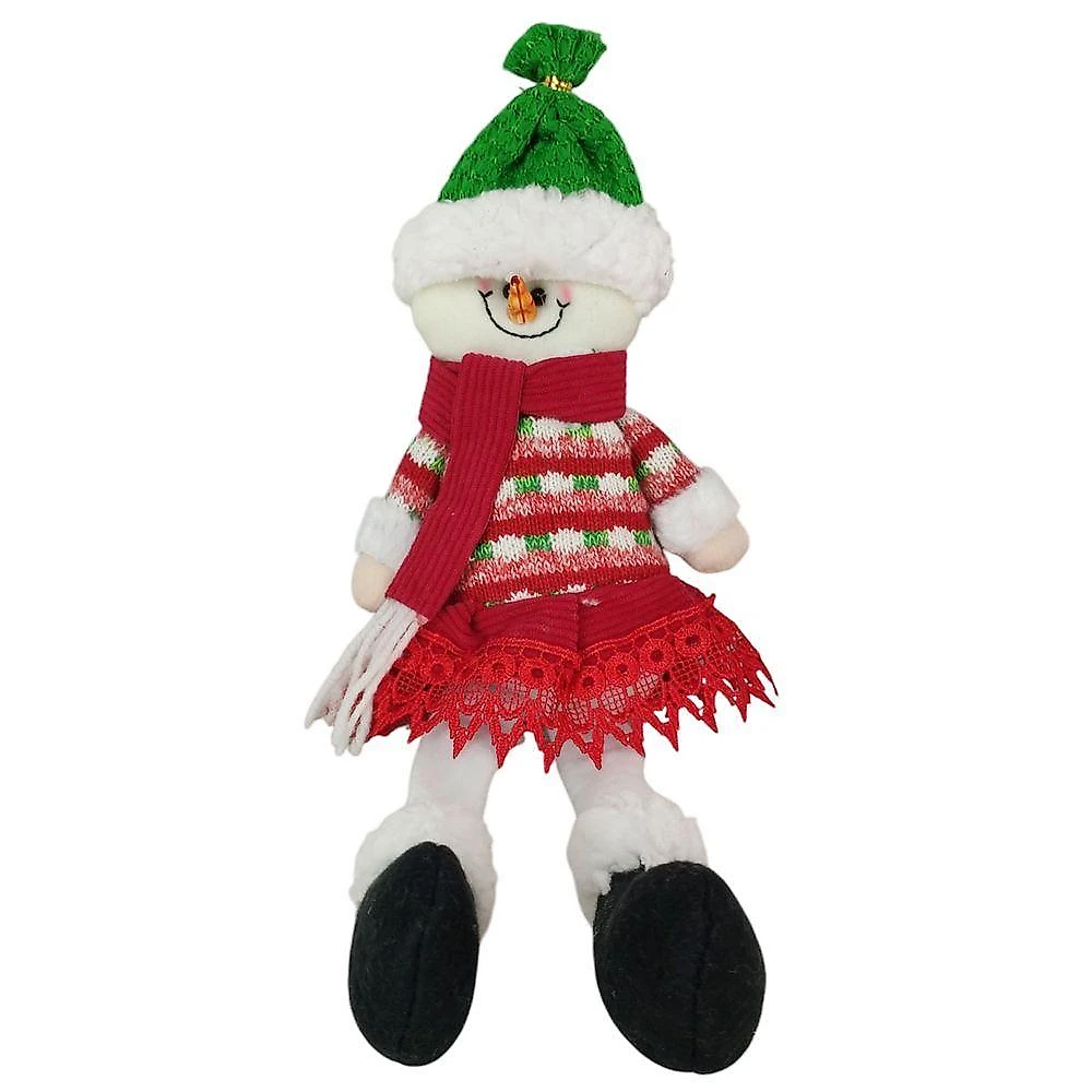Boneco De Neve Sentado Natal Natalino Enfeite Decoraçao Arvore Mesa Estante Janela Casa Trabalho Evento Comemoraçao