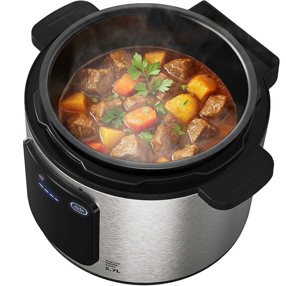 Panela de Pressão Elétrica OPAN930 Digital Multifuncional Oster Cadence Inox - 110V