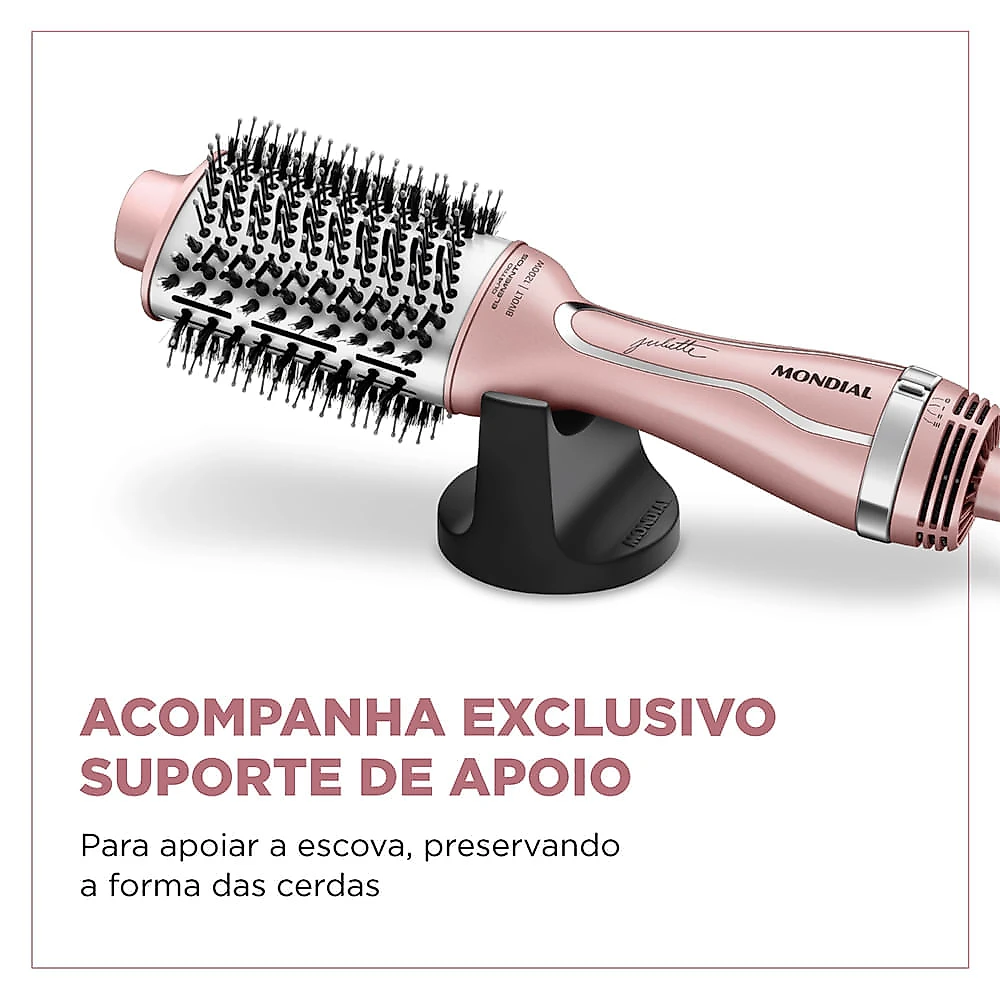 Escova Secadora By Juliette Mondial Golden Rose 1200W Bivolt - ES-JU-01 ESCOVA SECADORA ES-JU-01 BIVOLT