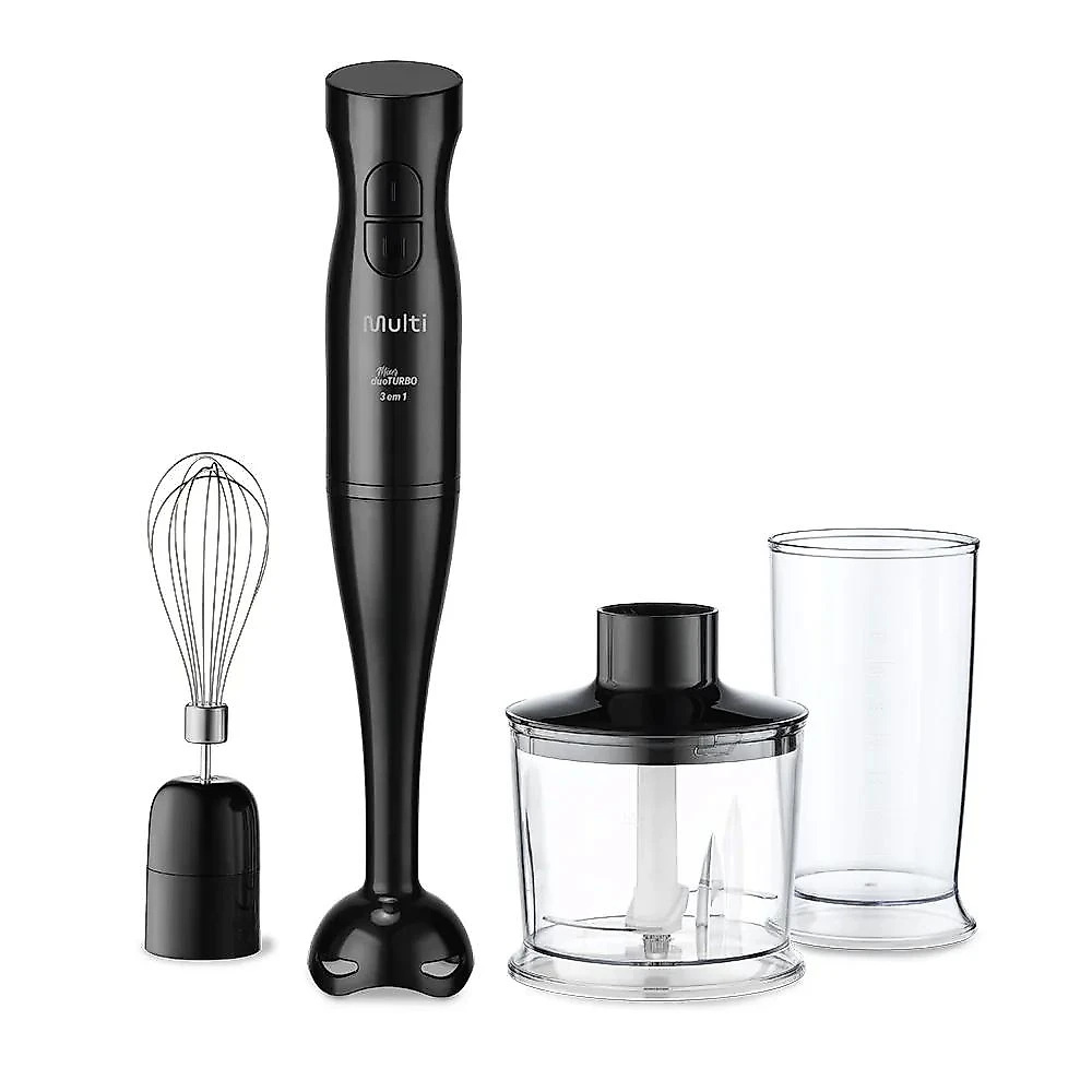 Mixer duo turbo 3 em 1 127v 200w preto multi home 110v