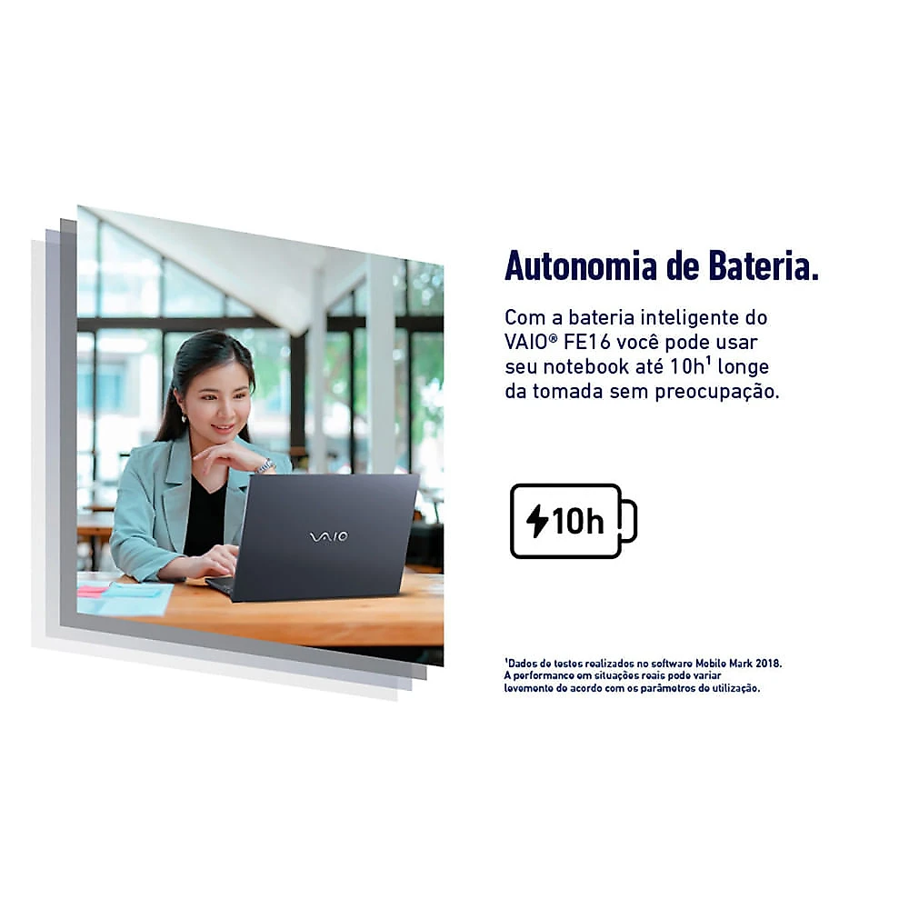 Notebook VAIO FE16 VJFE69F11X-B0721H AMD Ryzen 5-5625U Windows 11 Home 16GB RAM 512GB SSD Tela 16 Polegadas Cinza - Bivolt
