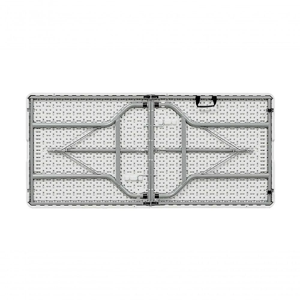 Mesa Dobrável Tipo Maleta Prática E Durável 180x60cm Branca - Waw Design