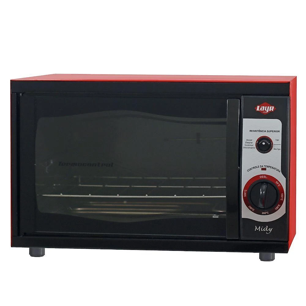 Forno 21l Layr Vermelho - Elétrico - Midy Redy Plus - 110v