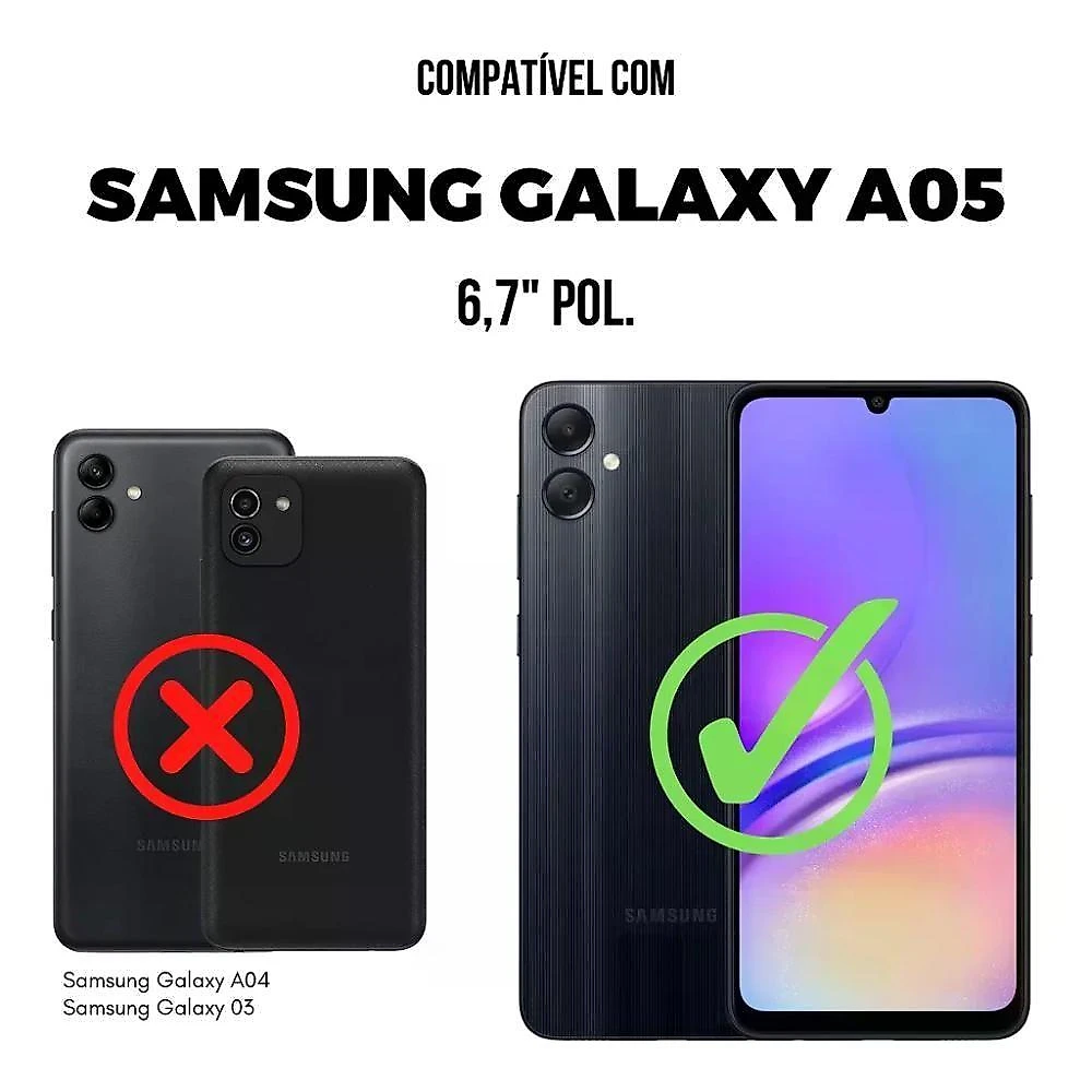 Kit Capa Silicon Veloz E Película Hydrogel Hd Para Samsung Galaxy A05 - Gshield