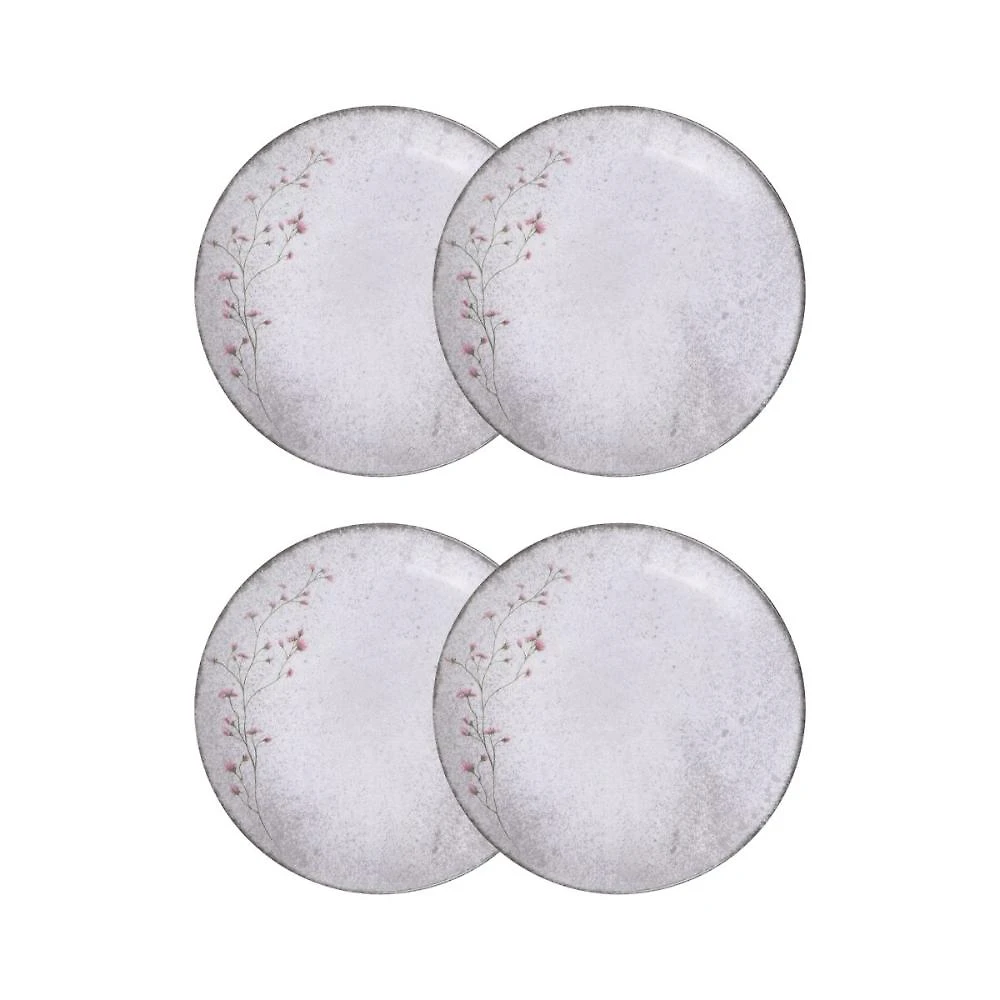 Conjunto 4 Pratos Fundos 21cm Porcelana Floralis Tramontina