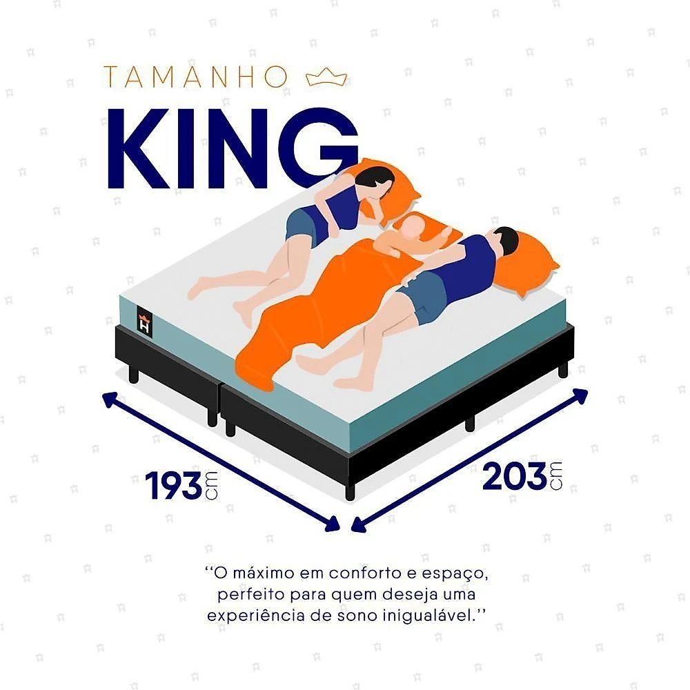 Cama Box Baú Lagos Molas Ensacadas King 193x203 King House
