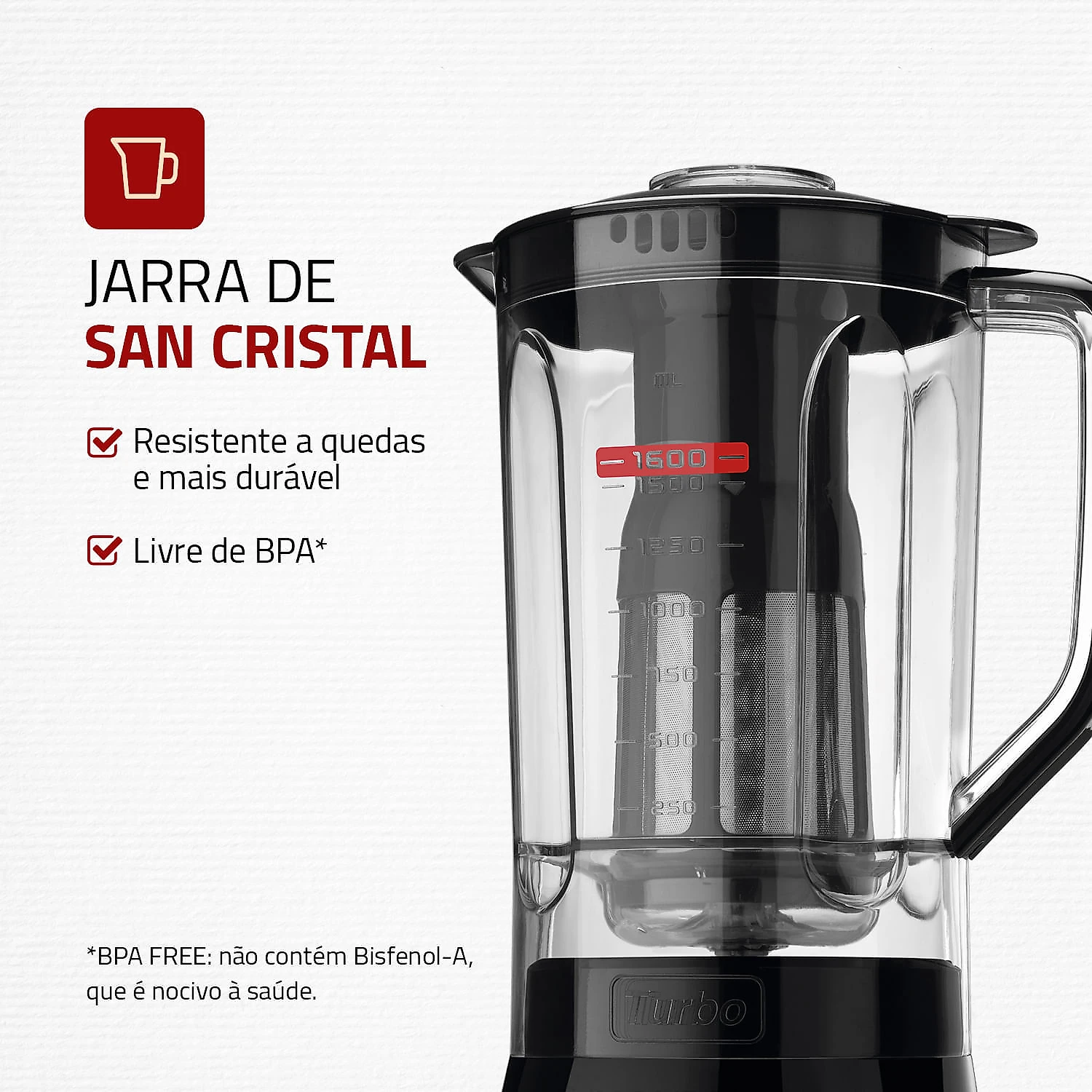 Miniatura Liquidificador Mondial Turbo Power L-99-FB 127V