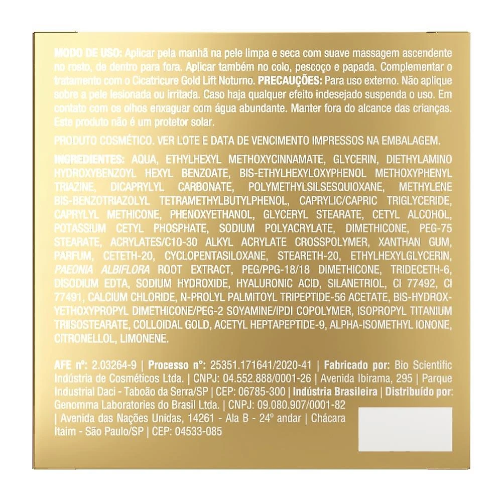Cicatricure creme gold lift diurno fps 30 50g
