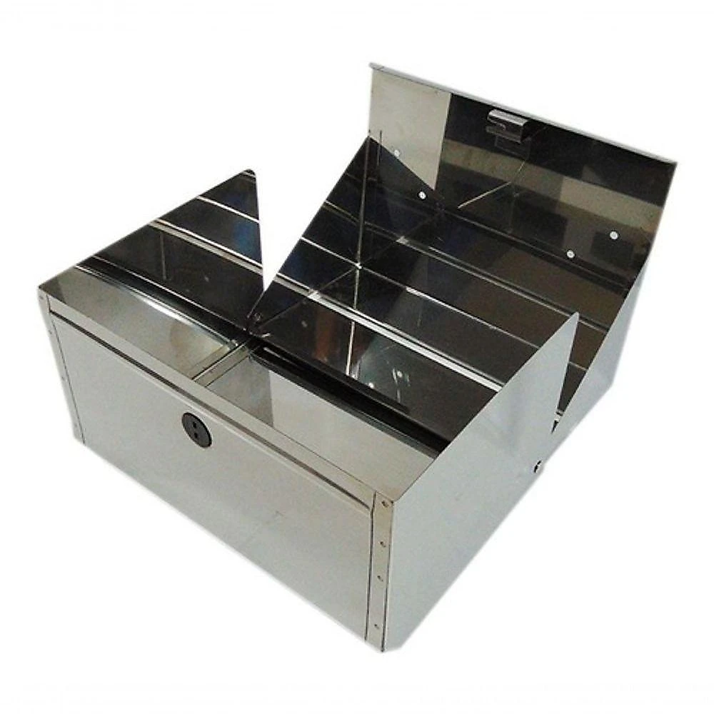 Porta Papel Toalha M1i em Aço Inox com Abertura Frontal e Fixação na Parede Inox Higipack