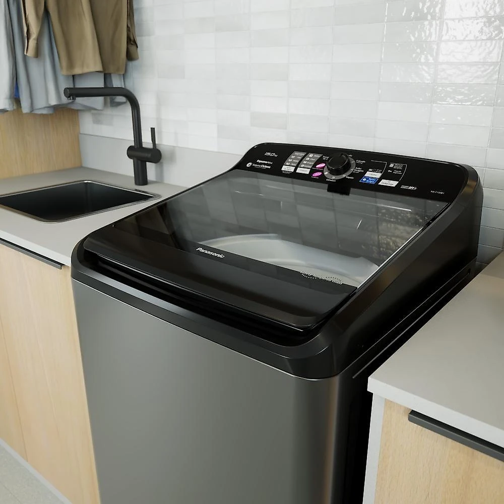 Maquina De Lavar Panasonic 15kg Sistema Ciclone Titânio NA-F150B1TA 110V