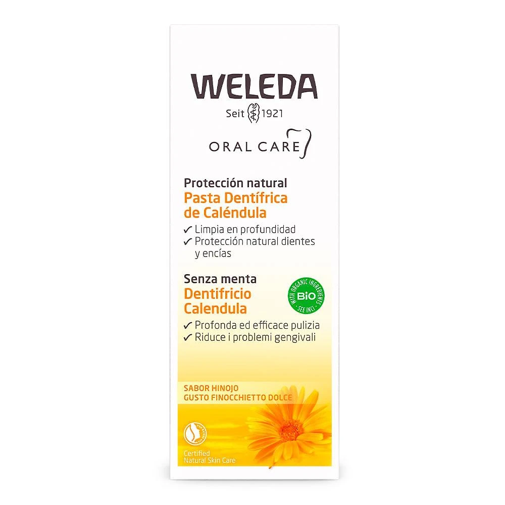 Creme dental de calêndula weleda