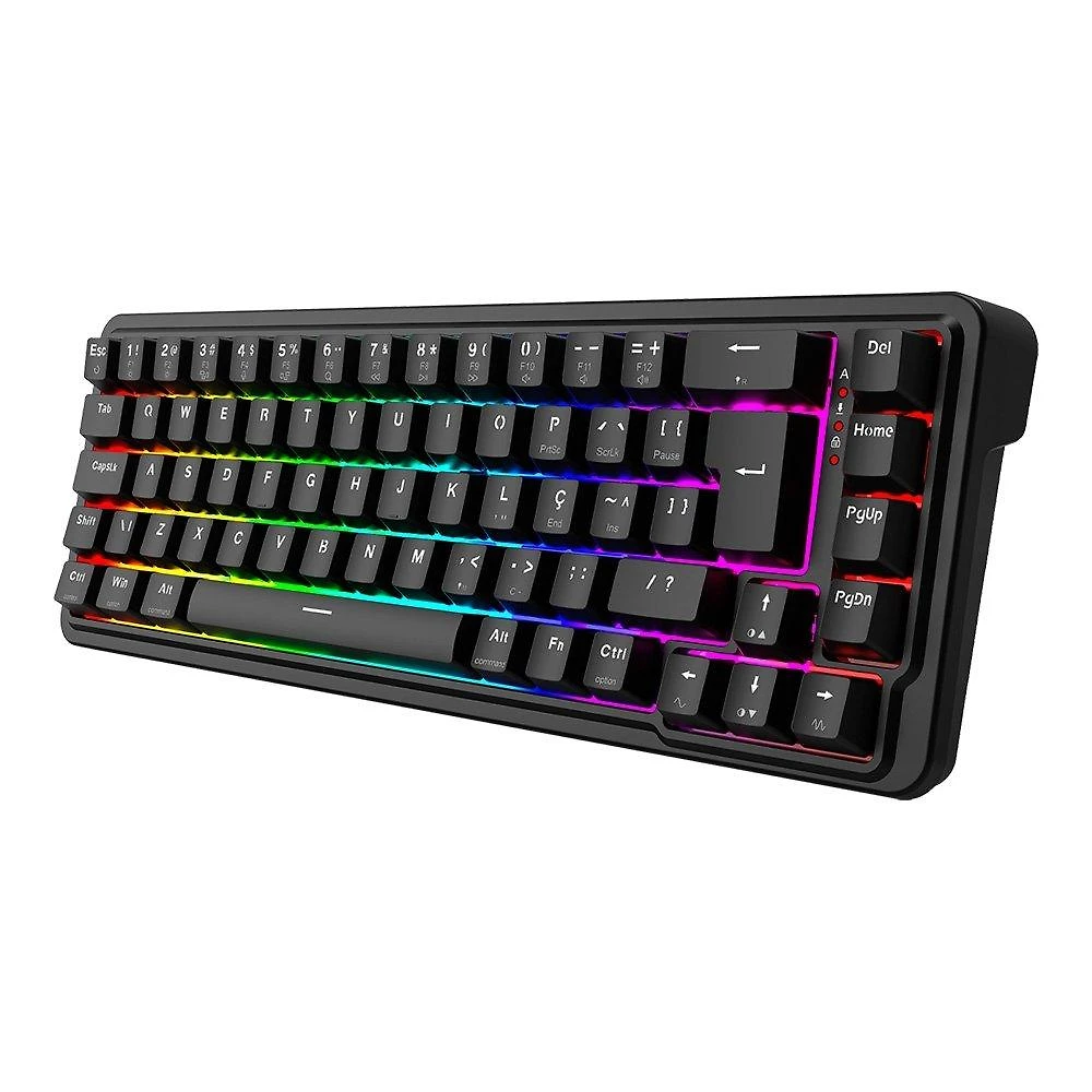 Miniatura Teclado Magnético Gamer Redragon Nova, 65%, RGB, Switch UltraMag Linear, ABNT2, Preto - K709RGB-M