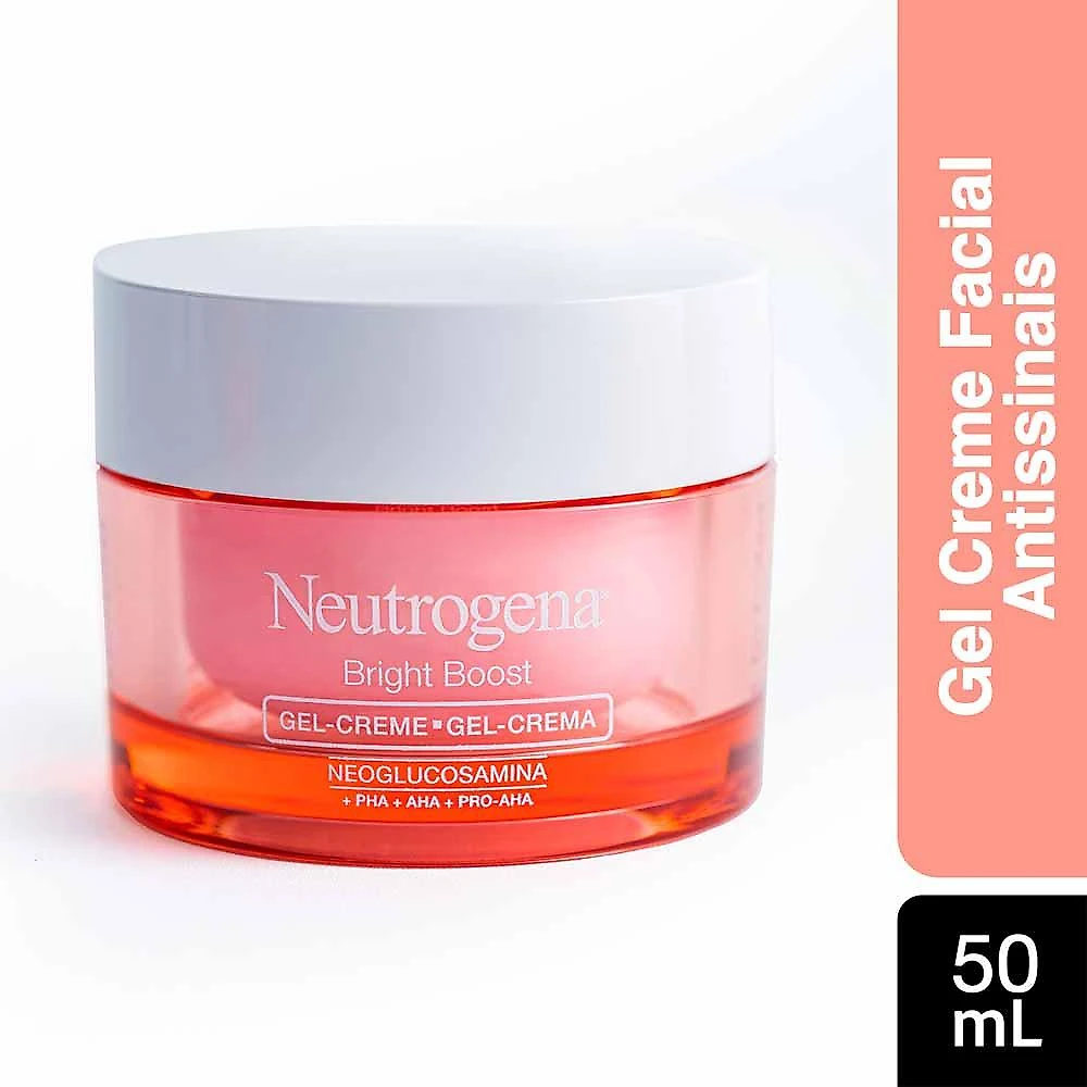 Gel creme facial antissinais neutrogena - bright boost 50g