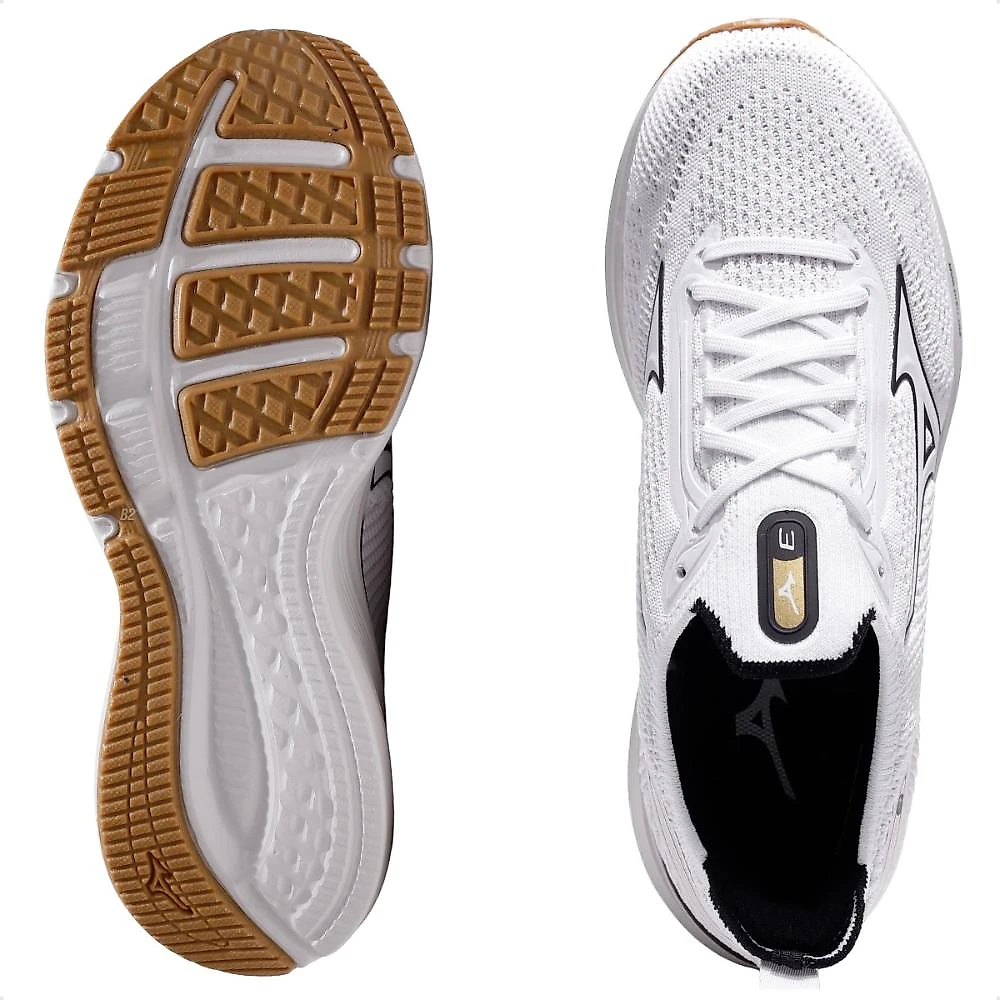 Tênis Mizuno Cool Ride 3 Unissex Branco / Preto - 34