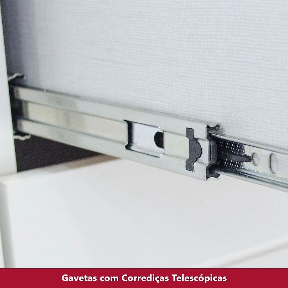 Cozinha Completa 04 Peças com Aéreo 03 Portas Americana Henn Branco HP