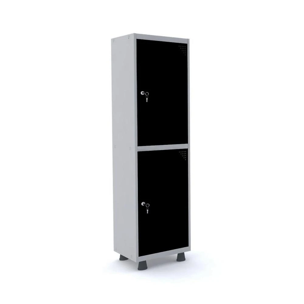 Armário Guarda Volume Locker Roupeiro 2 Portas Aço 50cmx193cm