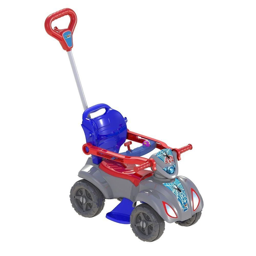 Quadriciclo Infantil Baby Spyder com Haste Guia e Apoio para os Pés Kendy Brinquedos